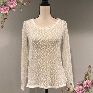 ‎Gorgeous see through white sweater